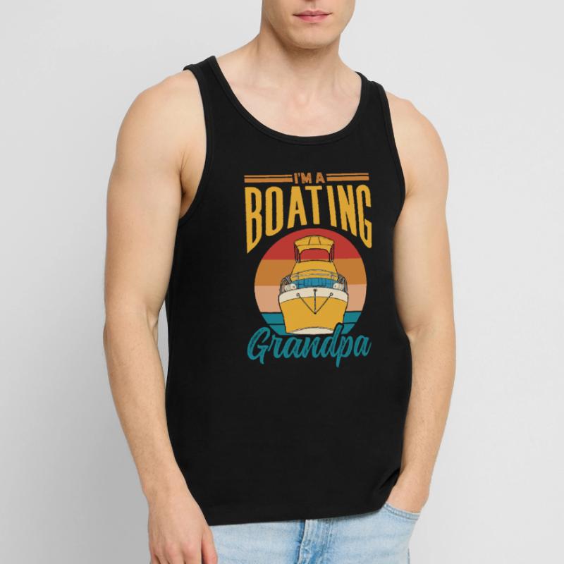 Ich Bin Ein Bootfahrender Opa Bootfahren Boot Männer Premium Bio Tank Top