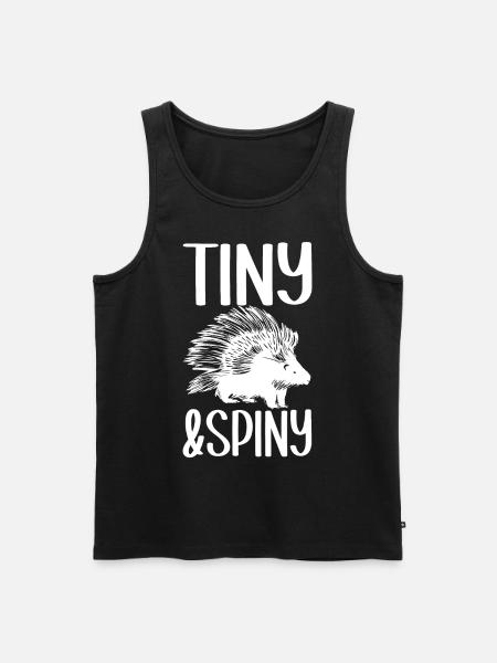 Cute porcupine - Men's Premium Organic Tank Top - black