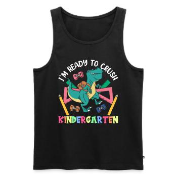 Ich Bin Bereit Den Kindergarten Zu Zerstören Süß - Männer Premium Bio Tank Top - Schwarz - Vorne - Michal (187cm)