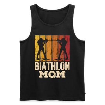 Biathlon Mama Biathlete Biathlete Biathlons Sport - Men's Premium Organic Tank Top - black - Front - AI Model Male 178 light (178cm)