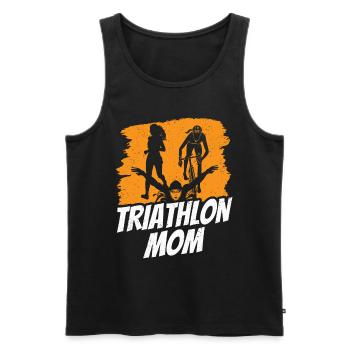Triathlon Mama Triathlons Triathlete Triathlete - Men's Premium Organic Tank Top - black - Front - AI Model Male 178 light (178cm)