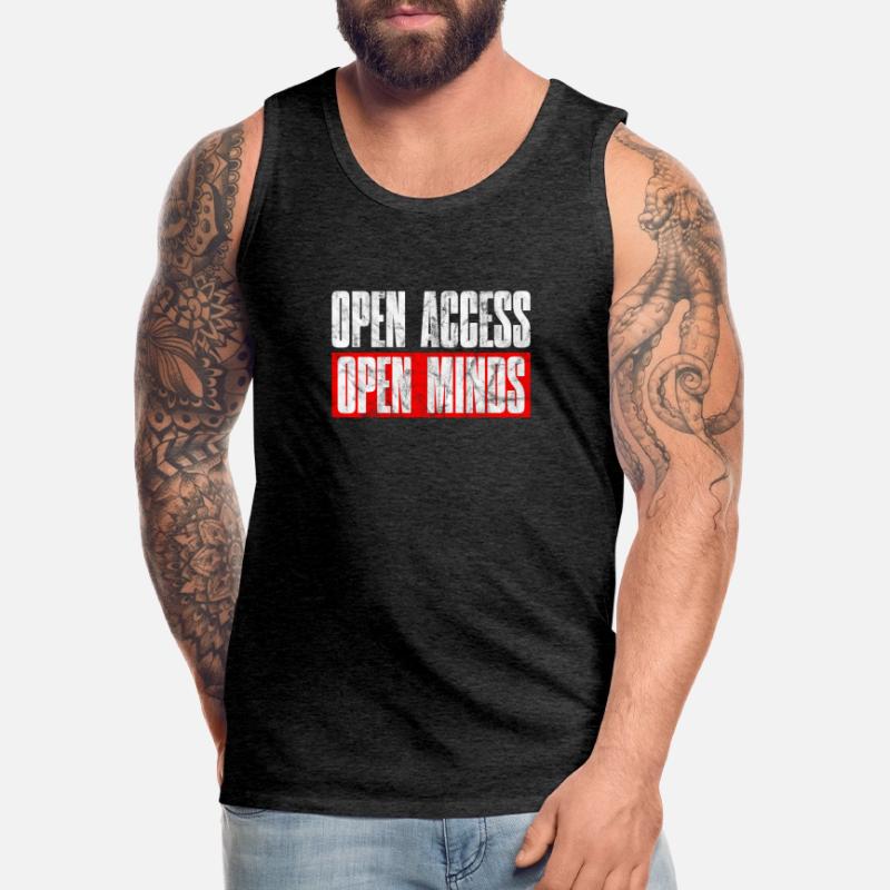 Open Access Open Mind for Hacker and Coder Männer Premium Bio Tank Top