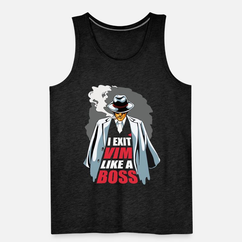 I Exit VIM Like a Boss for Linux Coder and Hacker Männer Premium Bio Tank Top