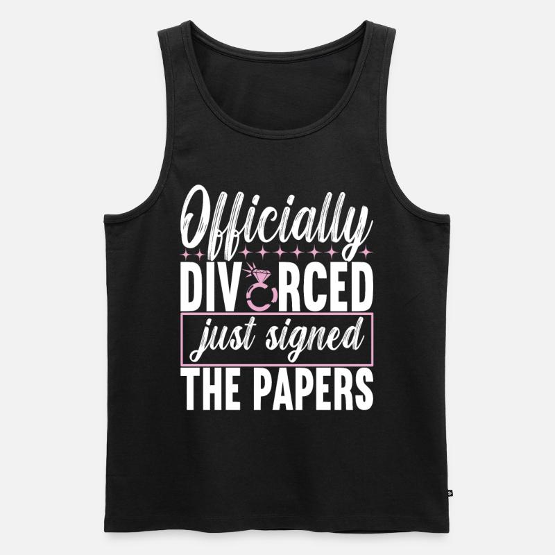 Divorce Divorced - Men's Premium Organic Tank Top - black