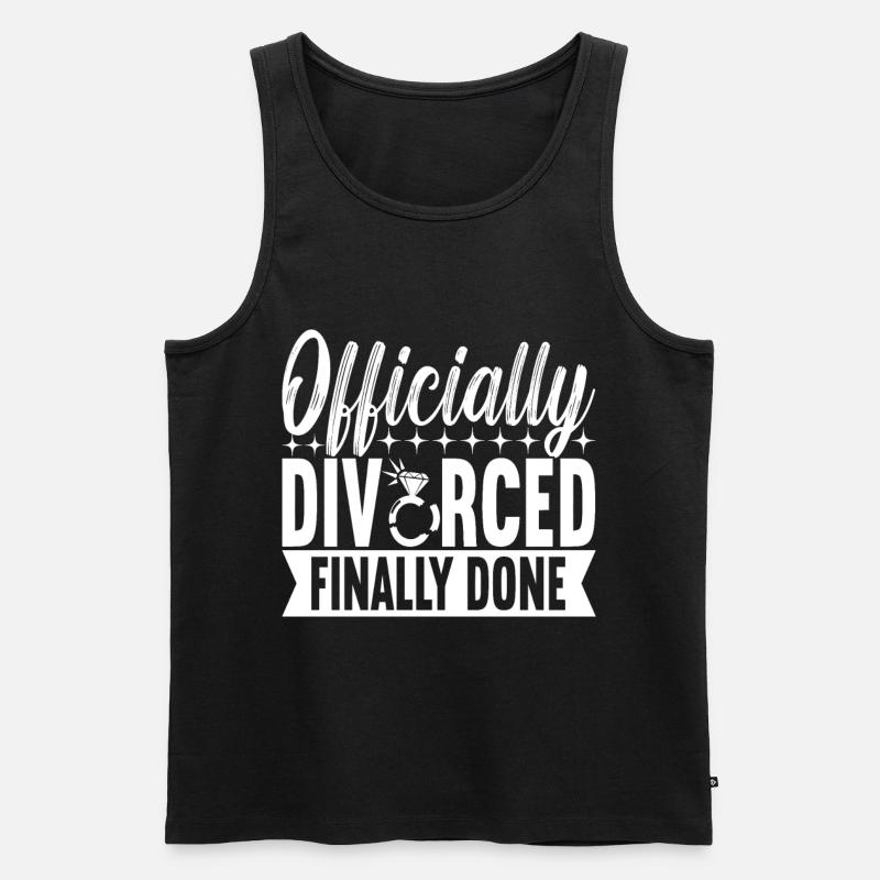 Divorce Divorced - Men's Premium Organic Tank Top - black