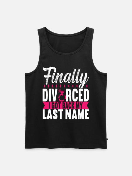 Divorce Divorced - Men's Premium Organic Tank Top - black