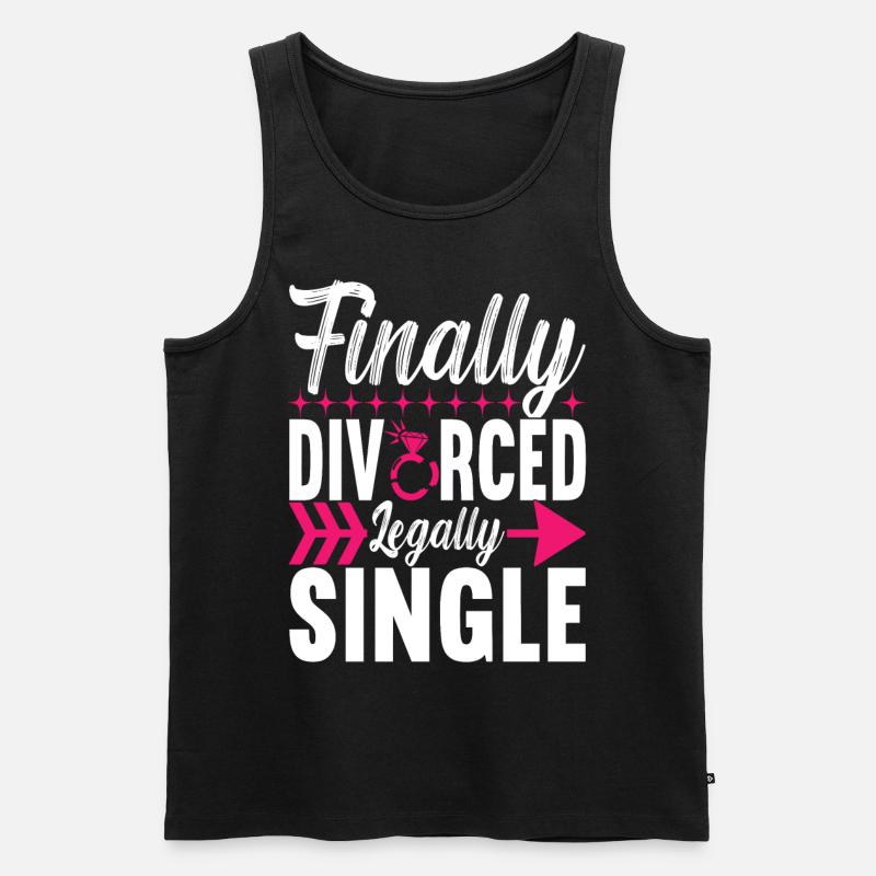 Divorce Divorced - Men's Premium Organic Tank Top - black