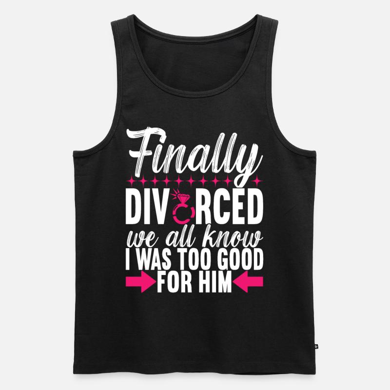 Divorce Divorced - Men's Premium Organic Tank Top - black