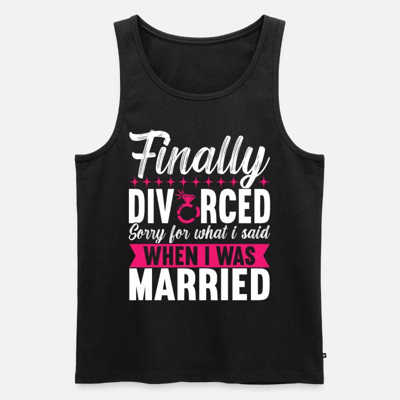 Divorce Divorced - Men's Premium Organic Tank Top - black