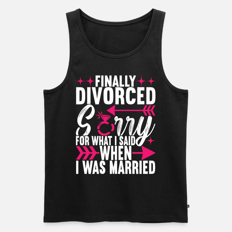 Divorce Divorced - Men's Premium Organic Tank Top - black