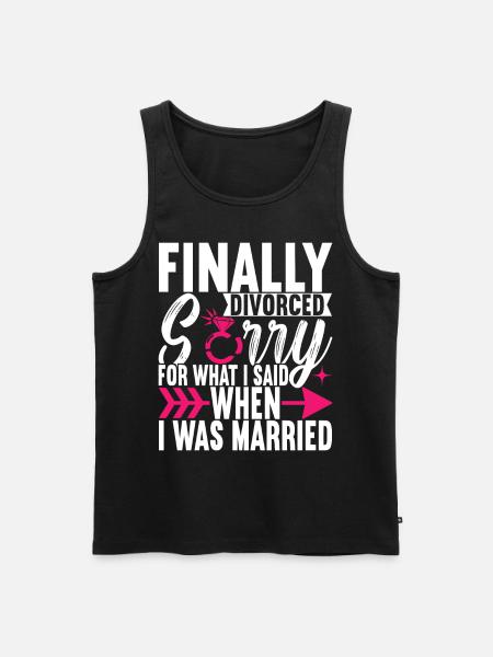 Divorce Divorced - Men's Premium Organic Tank Top - black