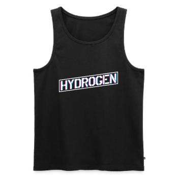 Hydrogen Energy Hydrogen Element - Men's Premium Organic Tank Top - black - Front - AI Model Male 178 light (178cm)