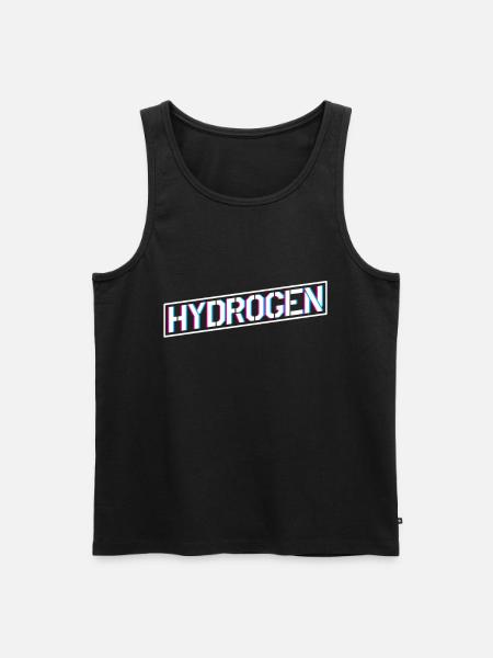 Hydrogène énergie Élément hydrogène - Débardeur bio Premium Homme - noir