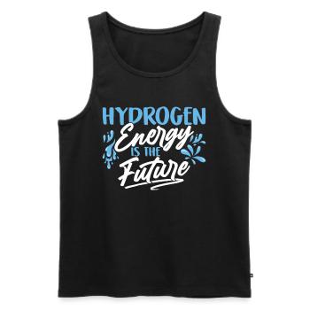 Energy from hydrogen is the future Hydrogen - Men's Premium Organic Tank Top - black - Front - AI Model Male 178 light (178cm)