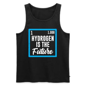 Hydrogen is the future Hydrogen Element - Men's Premium Organic Tank Top - black - Front - AI Model Male 178 light (178cm)