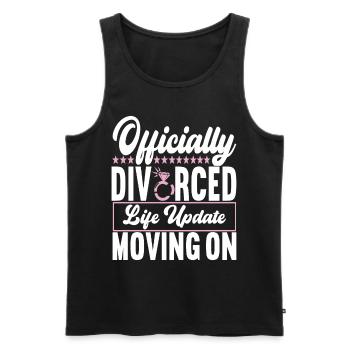 Divorce Divorced - Men's Premium Organic Tank Top - black - Front - AI Model Male 178 light (178cm)