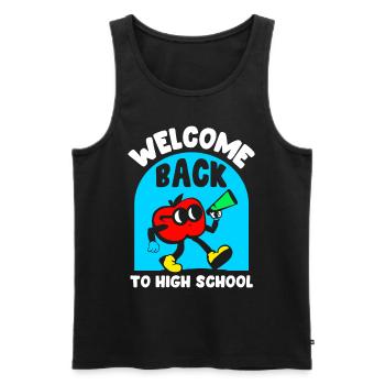 Welcome back to school Teachers Back to school - Men's Premium Organic Tank Top - black - Front - Michal (187cm)