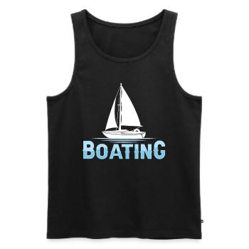 Bateau nautique Voilier Voilier Bateau Navire - Débardeur bio Premium Homme - noir - Devant - Michal (187cm)