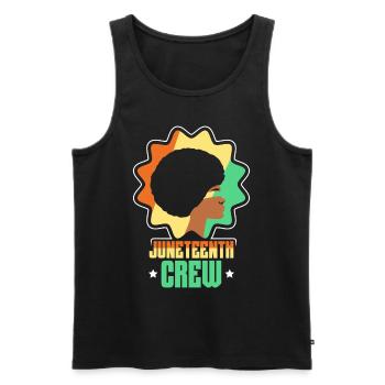 Juneteenth Team 1865 Black African American - Débardeur bio Premium Homme - noir - Devant - Michal (187cm)