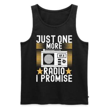 Ham Radio Ham Radio Operator - Men's Premium Organic Tank Top - black - Front - AI Model Male 178 light (178cm)
