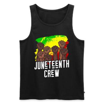 Juneteenth Team 1865 African American Black - Männer Premium Bio Tank Top - Schwarz - Vorne - Michal (187cm)