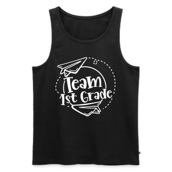Team 1 Klasse Erste Klasse Erstklässler - Männer Premium Bio Tank Top - Schwarz - Vorne - AI Model Male 178 light (178cm)