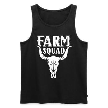 Farm Team Farmer Farmer Agriculture - Men's Premium Organic Tank Top - black - Front - Michal (187cm)