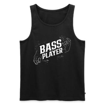 Bassist Musician Bass Guitarist Bass Bass Bass Guitar - Men's Premium Organic Tank Top - black - Front - Michal (187cm)