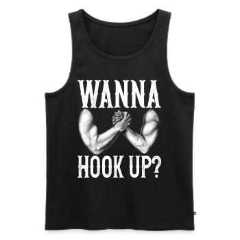 Armdrücken Armwrestling - Männer Premium Bio Tank Top - Schwarz - Vorne - Michal (187cm)