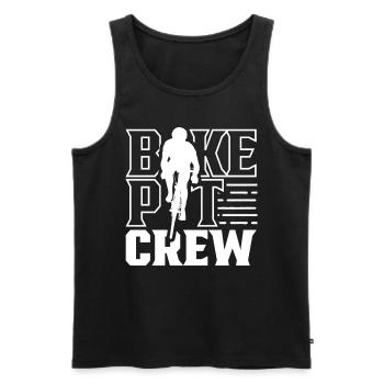 Bicycle pit crew Bicycle mechanic cycling race - Men's Premium Organic Tank Top - black - Front - Michal (187cm)