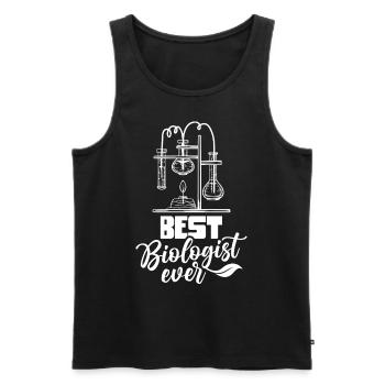 Best Biologist Ever Biology Biologist - Men's Premium Organic Tank Top - black - Front - Michal (187cm)