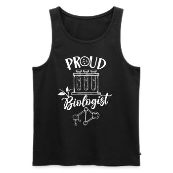 Proud Biologist Biologist Biology Biology Teacher - Men's Premium Organic Tank Top - black - Front - Michal (187cm)