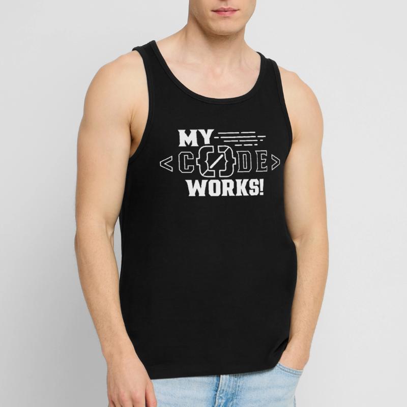 Mein Code Funktioniert Programmieren Coding Coder Männer Premium Bio Tank Top