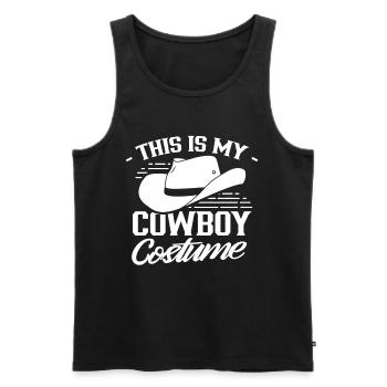 Das Ist Mein Cowboy Kostüm Cowboys Süß Texas - Männer Premium Bio Tank Top - Schwarz - Vorne - Michal (187cm)