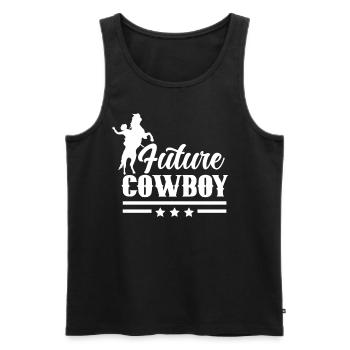 Future Cowboy Cute Cowboys Dictons Texas - Débardeur bio Premium Homme - noir - Devant - Michal (187cm)