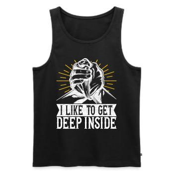Armdrücken Armwrestling - Männer Premium Bio Tank Top - Schwarz - Vorne - Michal (187cm)