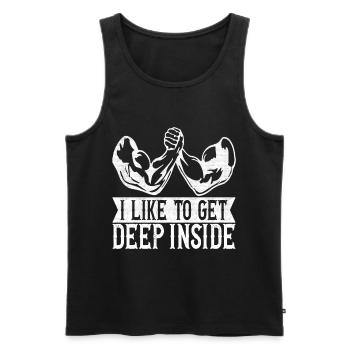 Armdrücken Armwrestling - Männer Premium Bio Tank Top - Schwarz - Vorne - Michal (187cm)