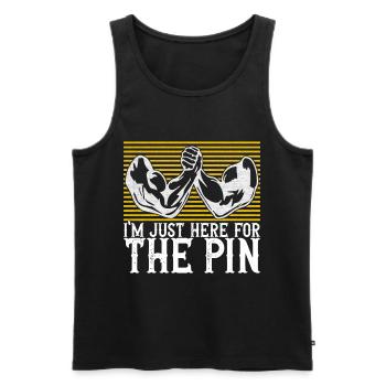 Armdrücken Armwrestling - Männer Premium Bio Tank Top - Schwarz - Vorne - Michal (187cm)