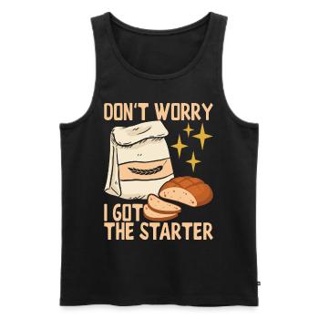 Bäcker Bäckerei Backen - Männer Premium Bio Tank Top - Schwarz - Vorne - AI Model Male 178 light (178cm)
