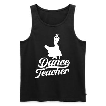 Professeur de danse Cours de danse Professeur de danse École de danse - Débardeur bio Premium Homme - noir - Devant - AI Model Male 178 light (178cm)