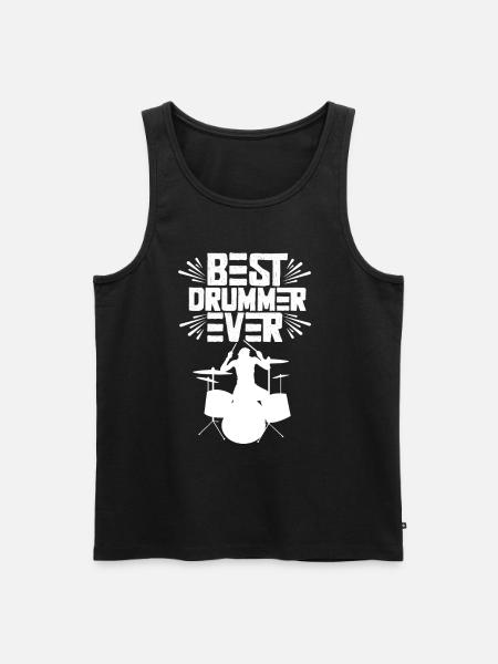 Best Drummer Ever Drums Drum - Men's Premium Organic Tank Top - black