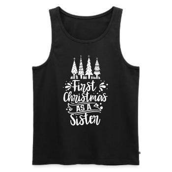 Erste Weihnachten Als Schwester Schwanger Familie - Männer Premium Bio Tank Top - Schwarz - Vorne - Michal (187cm)