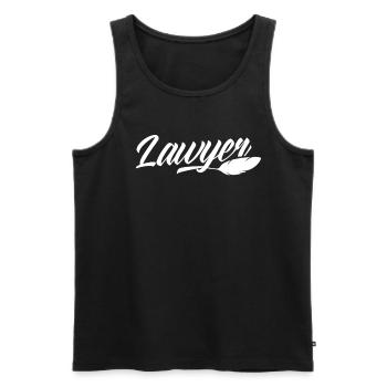 Lawyer Degree Lawyer Law - Men's Premium Organic Tank Top - black - Front - Michal (187cm)