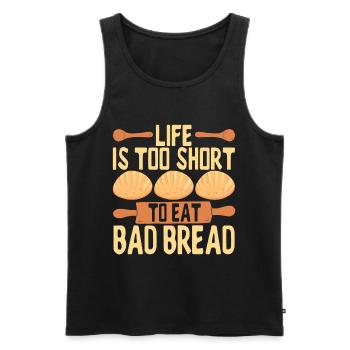 Bäcker Bäckerei Backen - Männer Premium Bio Tank Top - Schwarz - Vorne - AI Model Male 178 light (178cm)