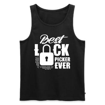 The Best Lock Picker Ever Lock Picking - Men's Premium Organic Tank Top - black - Front - Michal (187cm)