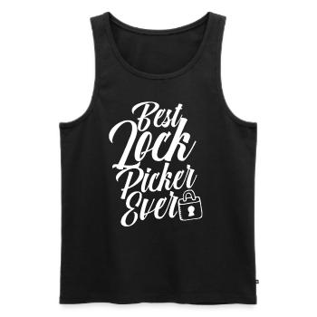 Der Beste Lock Picker Aller Zeiten Lock Picking - Männer Premium Bio Tank Top - Schwarz - Vorne - AI Model Male 178 light (178cm)