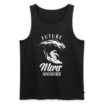 Future Mars Adventurer Astronaut Planet - Débardeur bio Premium Homme - noir - Devant - Michal (187cm)