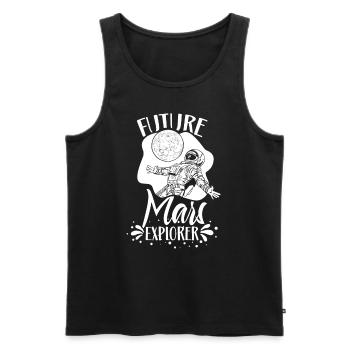 Zukünftiger Mars Erforscher Planet Astronaut - Männer Premium Bio Tank Top - Schwarz - Vorne - Michal (187cm)