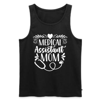 Medizinische Assistentin Mutter Medizinischer - Männer Premium Bio Tank Top - Schwarz - Vorne - Michal (187cm)