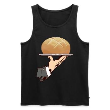 Bäcker Bäckerei Backen - Männer Premium Bio Tank Top - Schwarz - Vorne - AI Model Male 178 light (178cm)